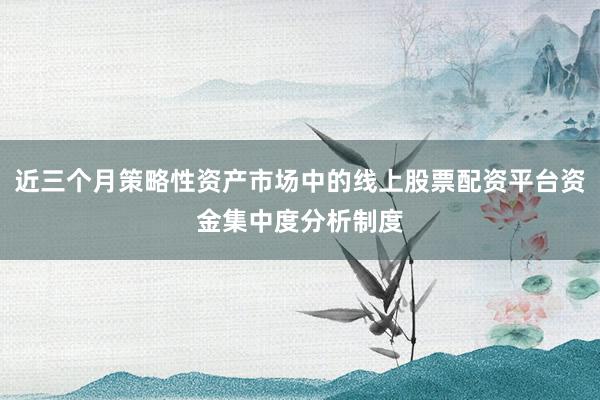近三个月策略性资产市场中的线上股票配资平台资金集中度分析制度